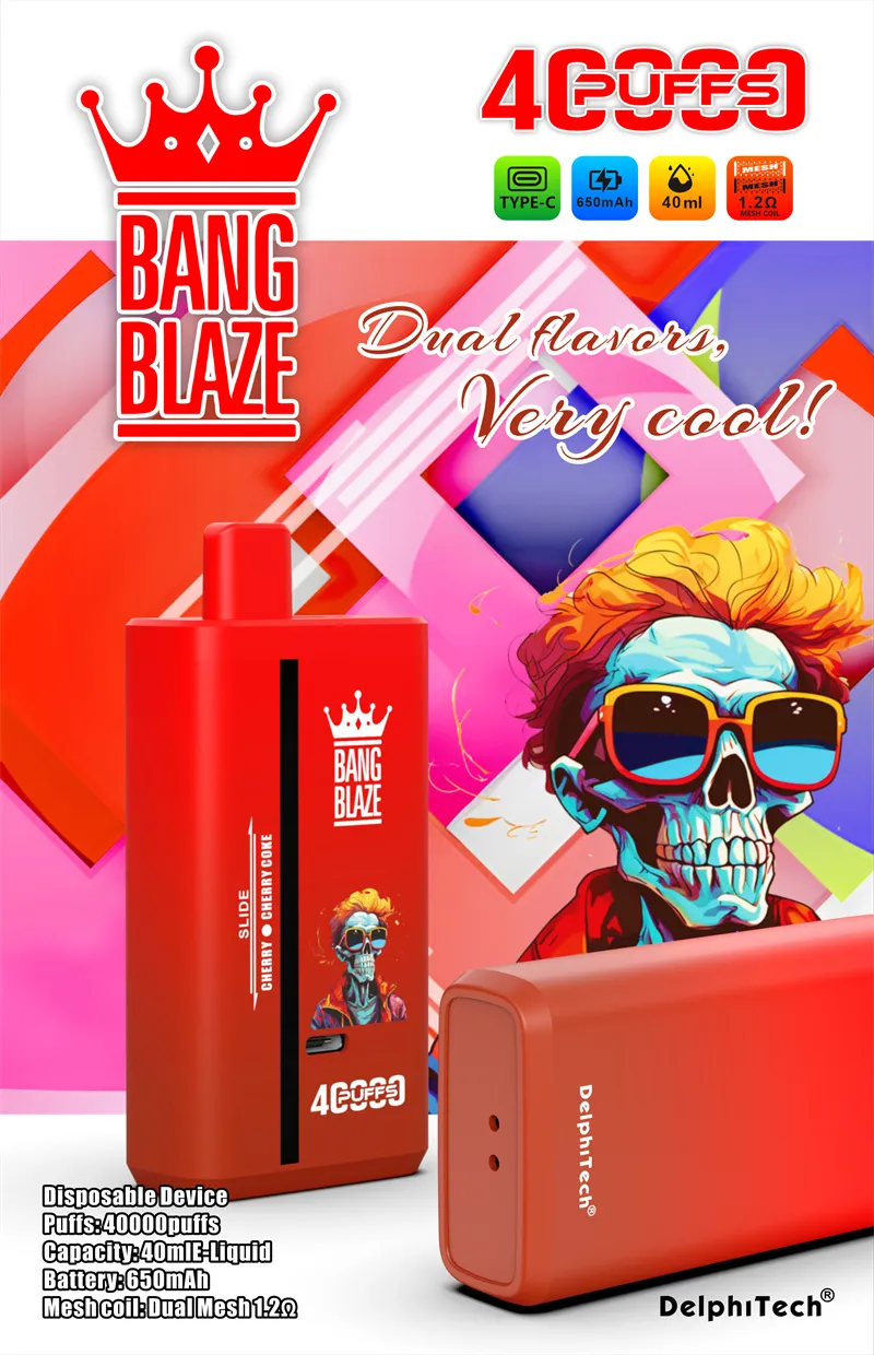 bang blaze puffs dual flavors wholesale disposable vape puff k elect