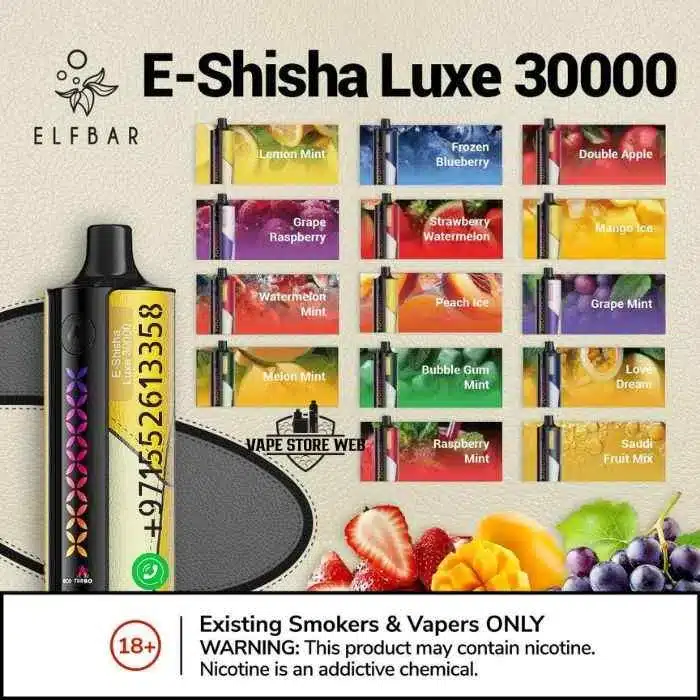 ELFBAR E-Shisha Luxe 30000 Technical Features