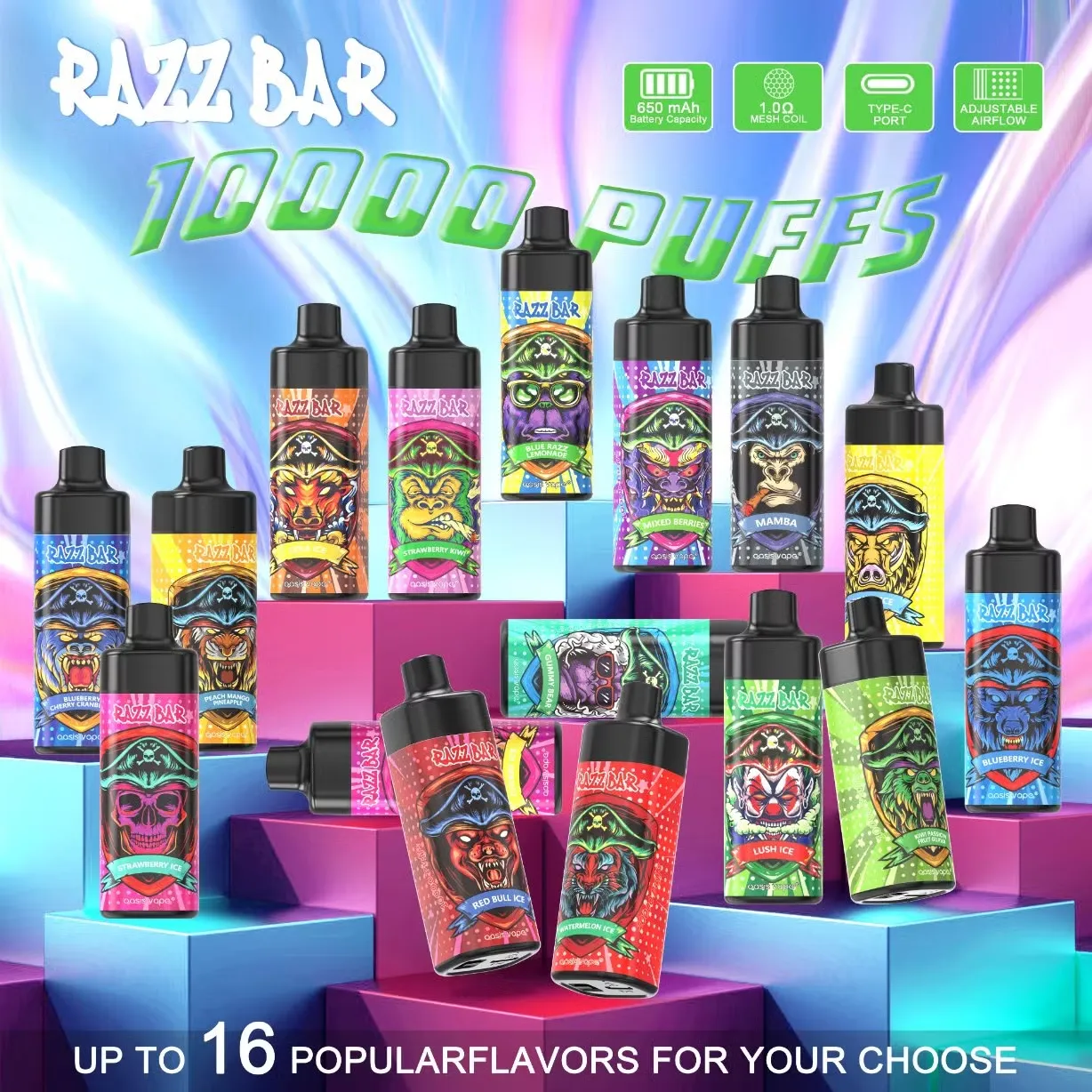 Puff Razz Bar 10K Disposable Vape