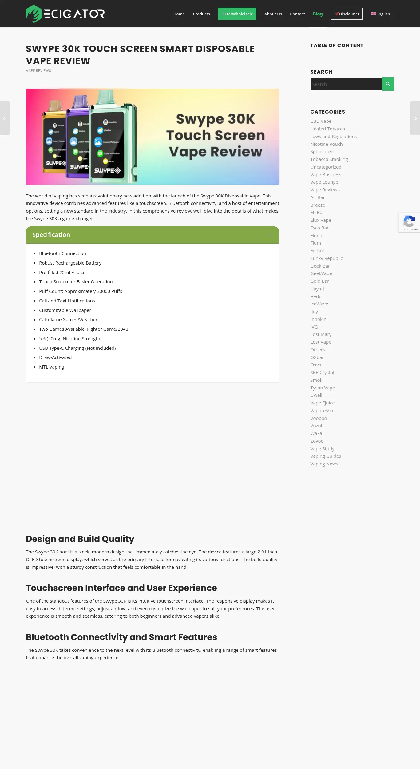Swype SW30000 Review Screenshot