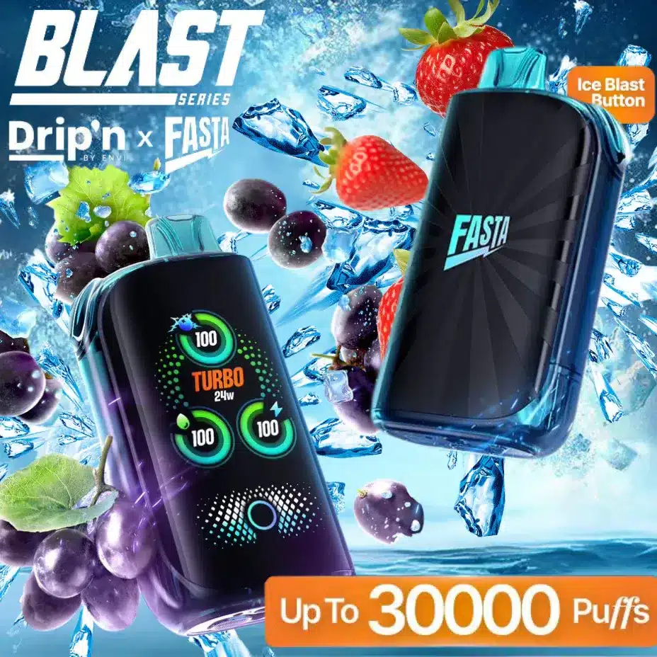 Drip'n by Envi x Fasta Blast 30K Disposable Vape