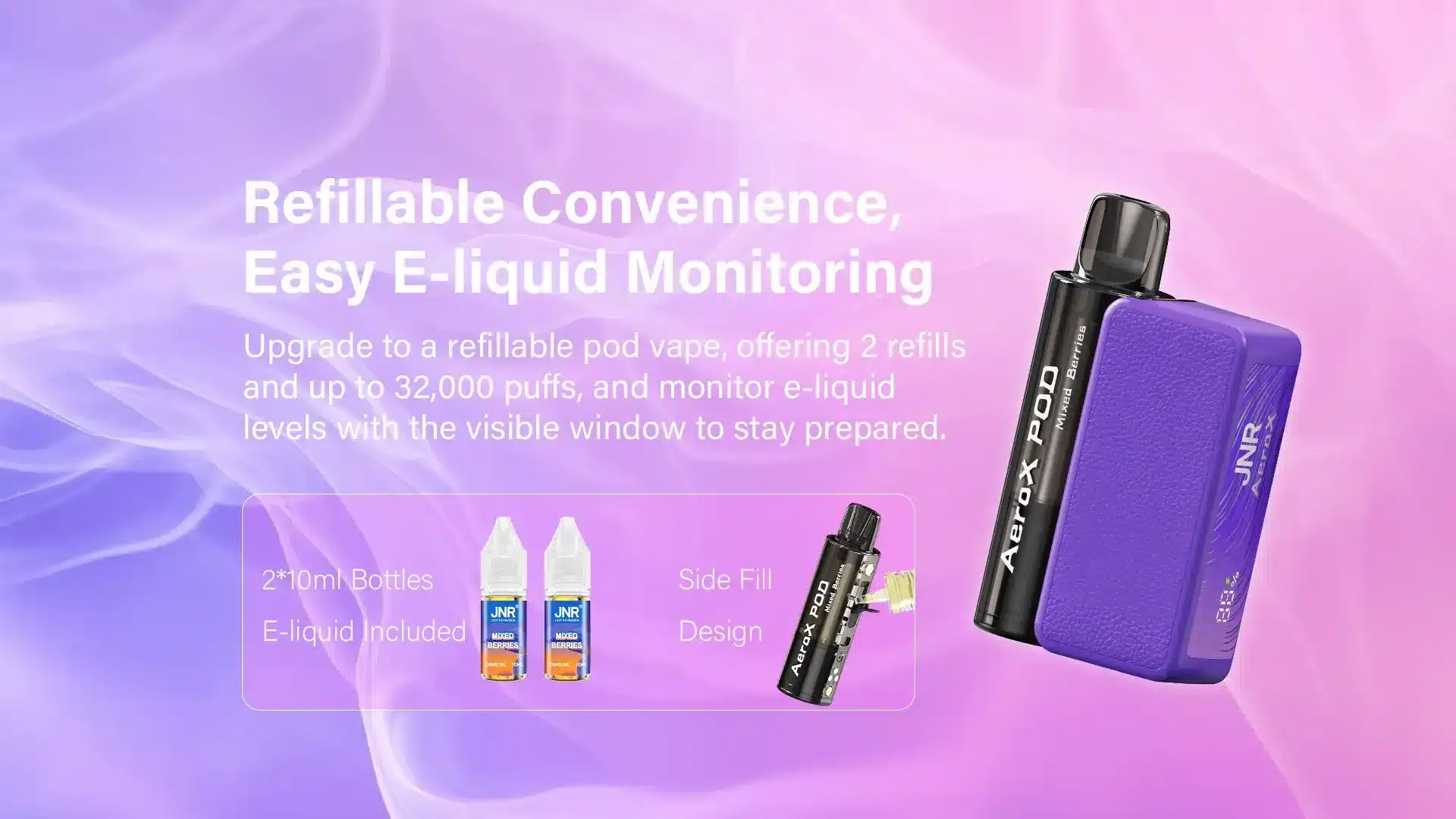 jnr aerox refillable pod vape pc 2
