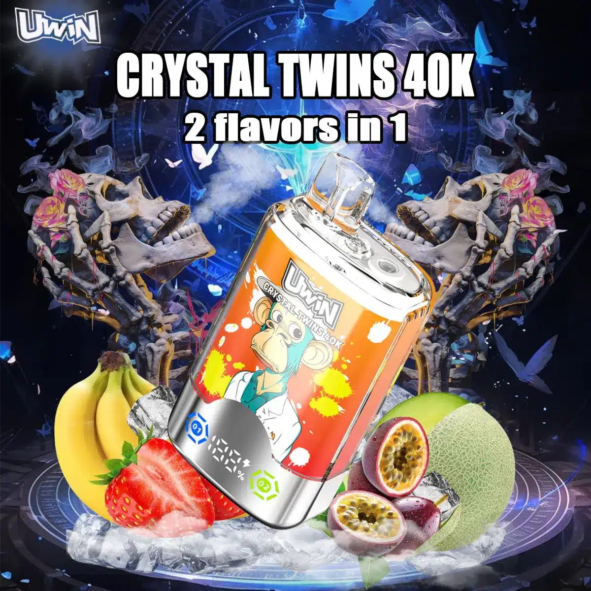Uwin X RandM Twins Crystal 40K Disposable Vape Main Image