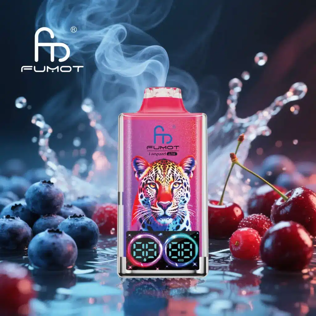 Fumot Leopard 40K Puff Disposable Vape - Crystal Design with RGB Lighting