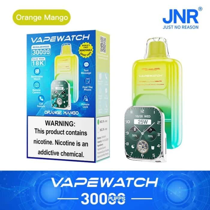 JNRJNR Vape Watch 30000 Puffs Disposable Vapeorange mango