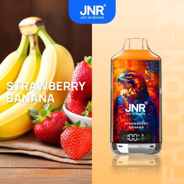 JNRjnr falcon X 18000 puff disposable vapestrawberry banana