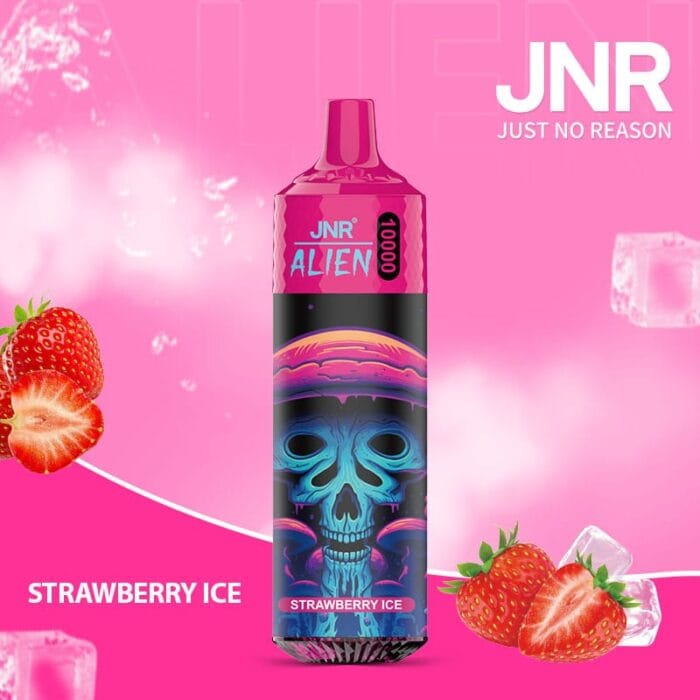JNRJNR alien 10k puff Disposable Vapestrawberry ice 草莓冰