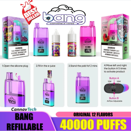 bangkingBang 40000 Puffs Refillable Vape: Features