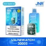 JNRJNR Vape Watch 30000 Puffs Disposable Vapesour apple ice