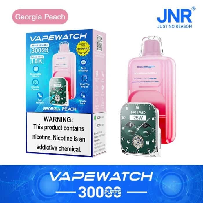 JNRJNR Vape Watch 30000 Puffs Disposable Vapegeorgia peach