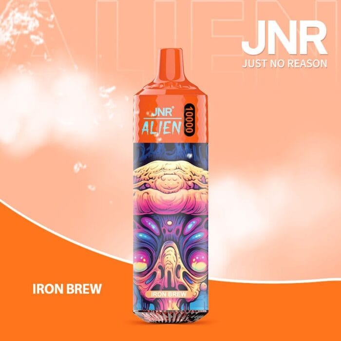 JNRJNR alien 10k puff Disposable Vapeiron brew irn bru功能饮料（橙子味）