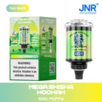 JNRJNR Mega Shisha Hookah 100K Disposable Vape 60mljnr mega shisha hookah k two apple