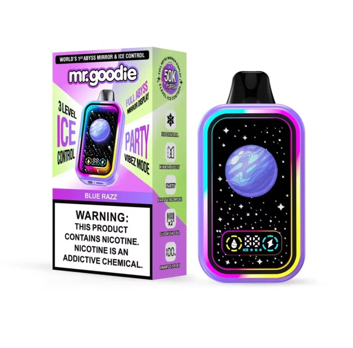 AUTO-DRAFTmr goodie puffs disposable vape pen level ice adjustable with dual mesh coil