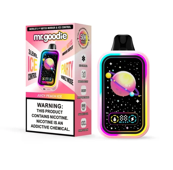 AUTO-DRAFTmr goodie puffs disposable vape pen level ice adjustable with dual mesh coil