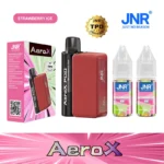 JNRjnr Areo X 32000 puff pod system with e liquidjnr areo x puff strawberry ice