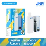JNRJNR Power Mate 30000 Puffs disposable vapejnr power mate k puff vape blue razz ice