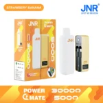 JNRJNR Power Mate 30000 Puffs disposable vapejnr power mate k puff vape strawberry banana