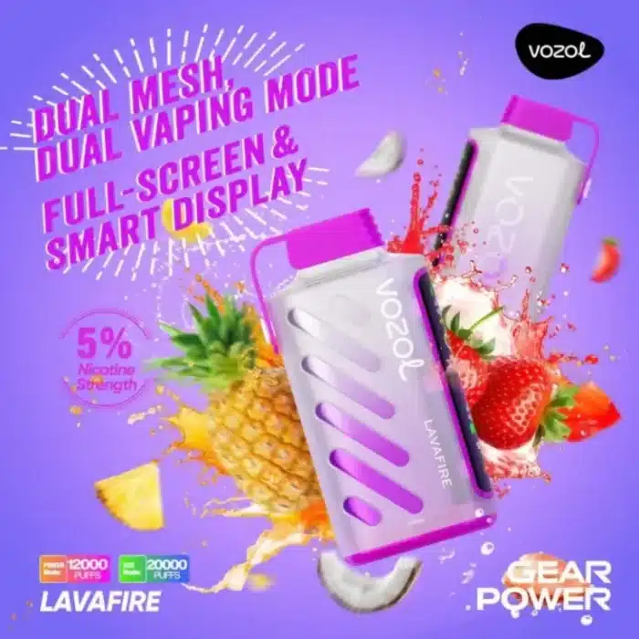 VOZOL Gear Power 20K: The Ultimate 20,000 Puff Disposable Vape Review 2025imgi 580 vozol gear power 20000 puffs smart screen 4 768x768