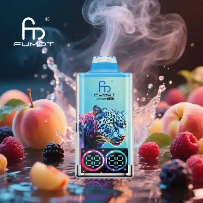 Fumot Leopard 40K Puff Review: Ultimate 40,000 Puff Disposable Vape Guide 2025imgi 281 24h vape fumot leopard 40000 40k puffs peach berry 1024x1024