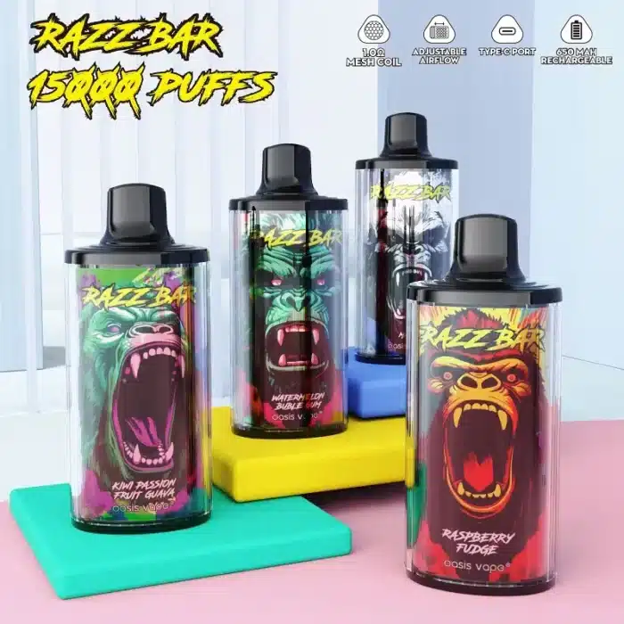 imgi 82 2024 hot seller razz bar 15000 puff disposable vape wholesale mesh coil