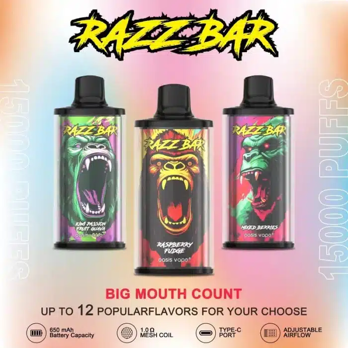imgi 83 2024 hot seller razz bar 15000 puff disposable vape wholesale mesh coil
